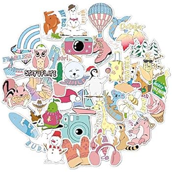 VSCO Stickers for Hydro Flask Water Bottles Big 40 Pack Cute,Waterproof,Aesthetic,Trendy Stickers for Teens Girls,Waterbottle,Laptop,Phone,Travel Extra Durable Vinyl