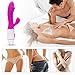 Rabbit G spot Vibrator-Waterproof Tongue Dildo Vibrators Vagina Clitoris Stimulation with 30 Vibration Modes Dual Motor Anal Sex Toys for Women