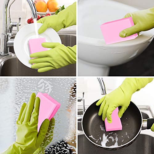 100 Pack Magic Sponge Eraser Extra Thick and Long Lasting Cleaning