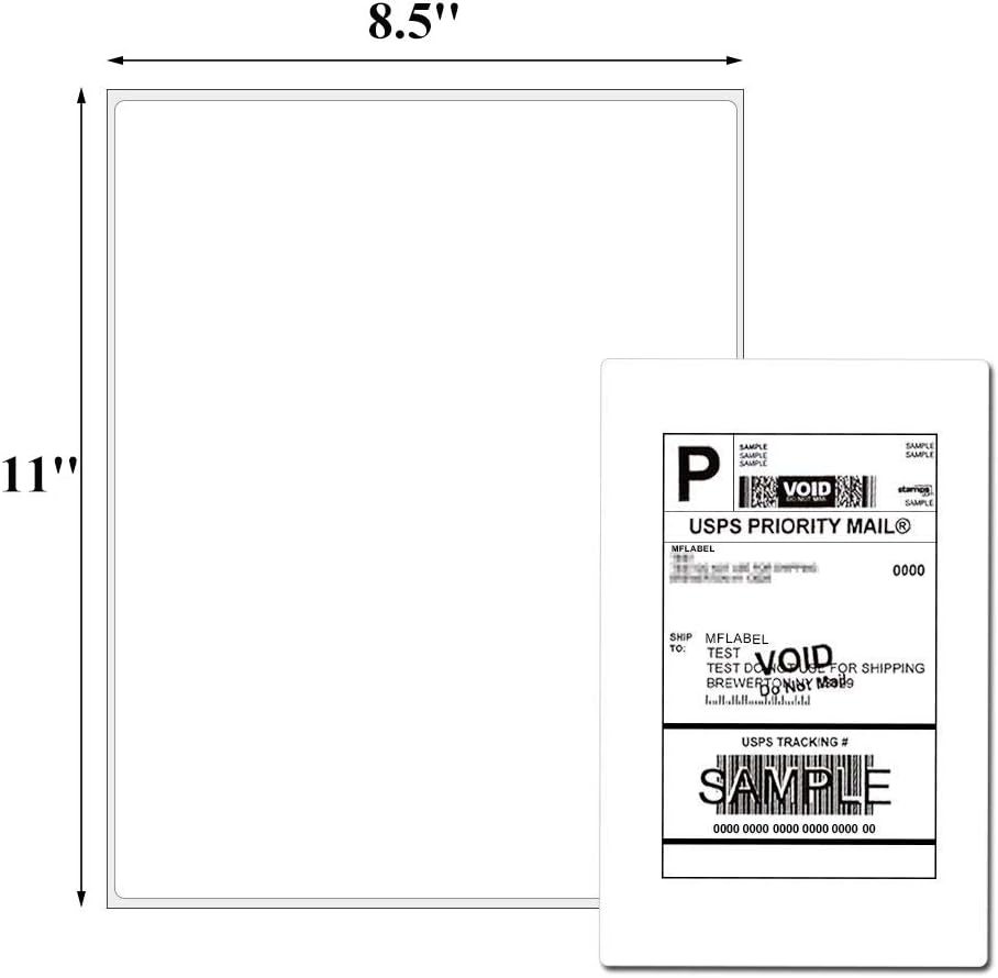 9527 Product 100 Sheets Sticker Labels Shipping Address Labels for Laser/Ink Jet Printer, 100 Labels. : Office Products