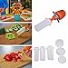 Vegetit Fruit and Vegetable Shape Cutter - ABS Plastic Fruit Decorating Tools - Kids and Toddlers Food Chopper - Pop Chef Set of 6 Shapes