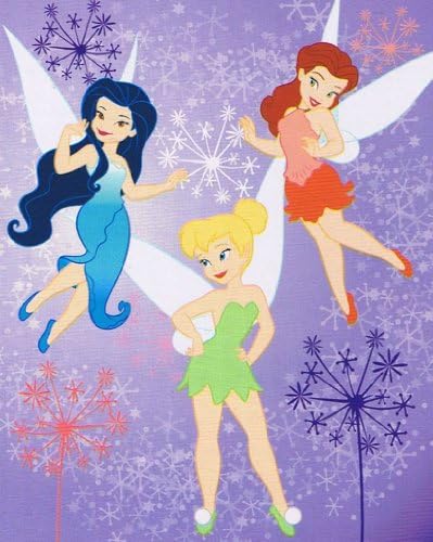 Disney Tinkerbell Blanket Royal Plush Raschel Throw 40" X 50" Infant Baby Toddler Kid Children Size