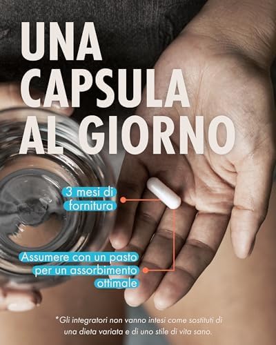 Integratore al Magnesio Bisglicinato – 500 mg – Qualità Premium – 100 Capsule Naturali e Vegane (Fornitura per 3 Mesi) ad Alta Concentrazione con la Massima Biodisponibilità