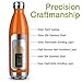 zanmini Stainless Steel Vacuum Insulated Water Bottle Leak-Proof Double Walled Cola Shape Bottle, Keeps Drinks Cold for 12 Hours & Hot for 24 Hours for Outdoor Hiking & Camping
