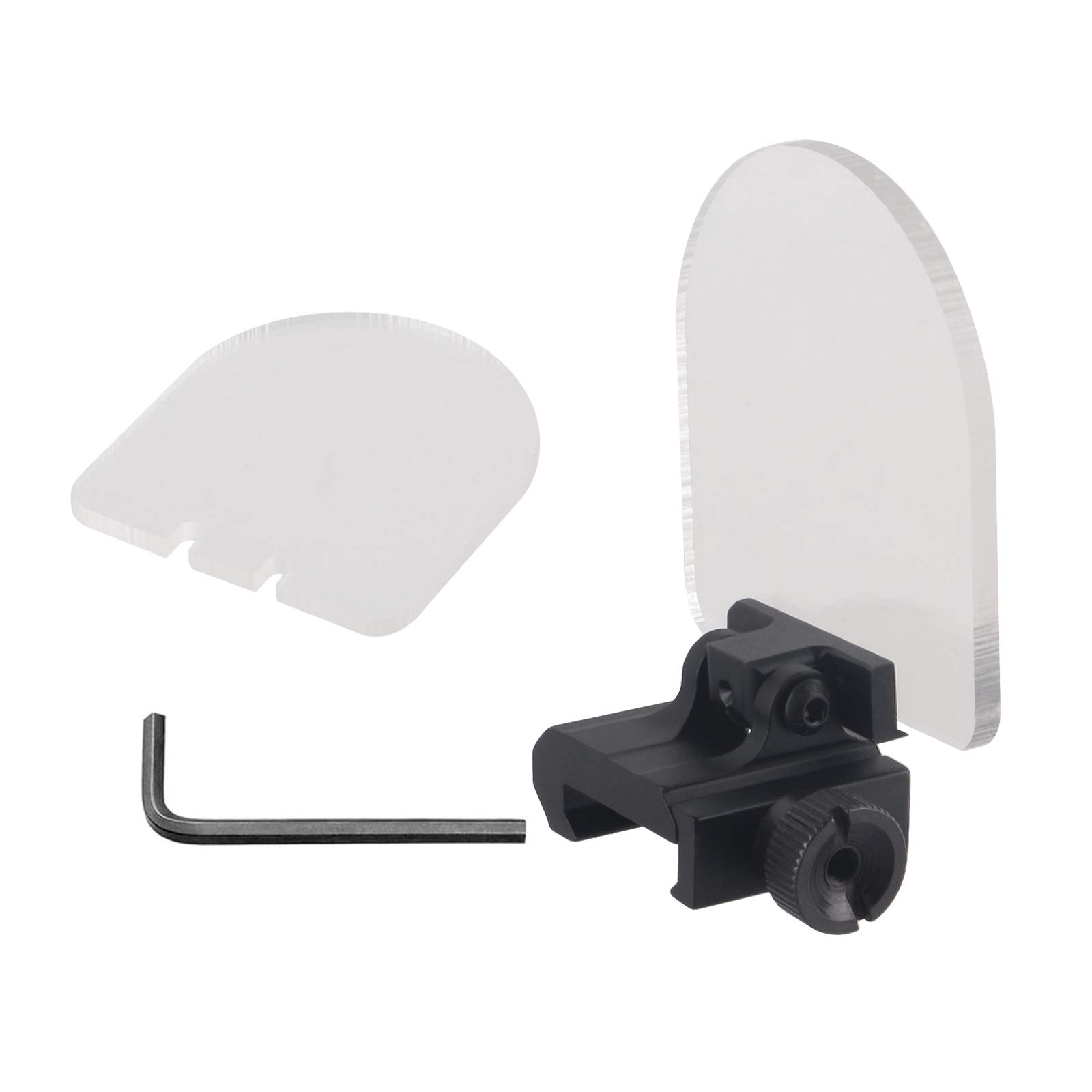 FOCUHUNTER Scope Protector Lens Foldable Shields Rail Mounted Optics Protector 20mm Rail Tactical Scope Lens Sturdy Not Easily Broken for Outdoor