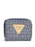 GUESS Women's Aislin Small Denim Zip-Around Wallet