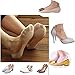 CAcB sox 3 pairs Women's Lowest Cut Liner Socks w/Forefoot Cushion & Silicone Heel,3 pairs