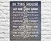In This House Photo Print, Christian Bible Verse Family Rules Art, Scripture Inspirational Wall and Home Decor Poster, Unframed, Housewarming Gift, 8x10 Inches