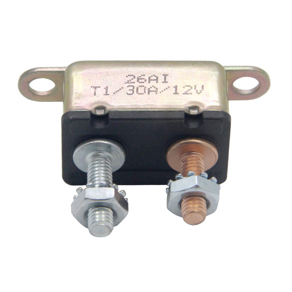 RKURCK 12V 30A Auto Stud Bolt Circuit Breaker Automatic Reset Fuse 30 Amp โ image 1