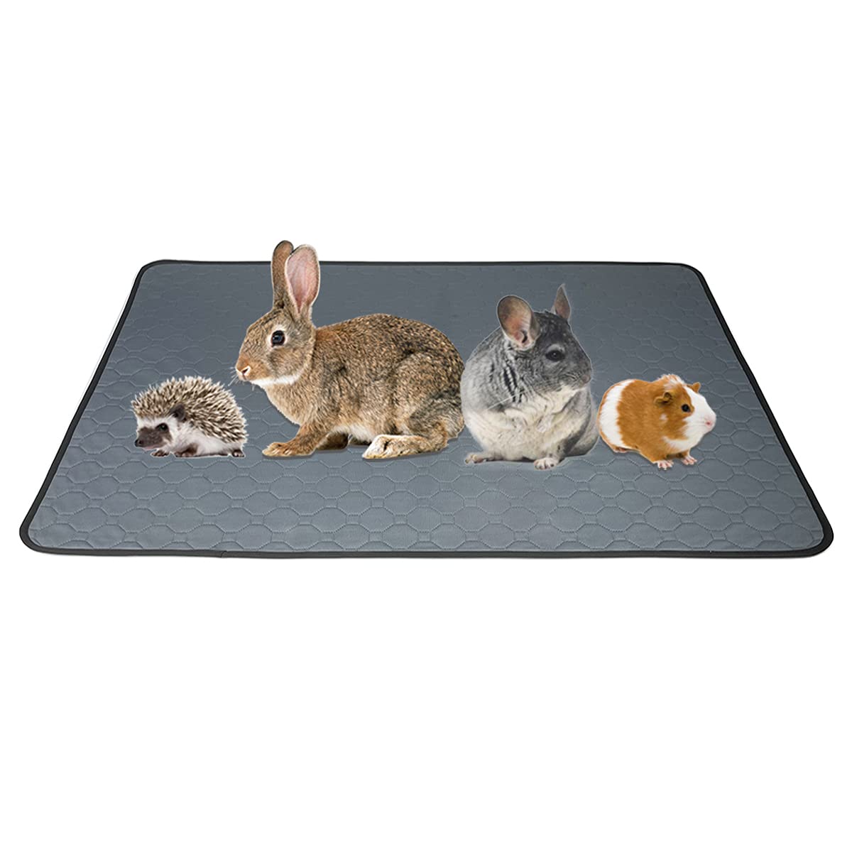 Guinea Pig Fleece Cage Liners, Washable & Reusable Guinea Pig Pee Pads, Waterproof & Anti Slip Guinea Pig Bedding for C&C Guinea Pig Cages, Highly Absorbent Pee Pad for Hamsters, Rabbits, Dog, Puppies