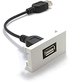 kenable Ready Made Faceplate Module USB 2.0 Type A Socket Panel Mount Stub