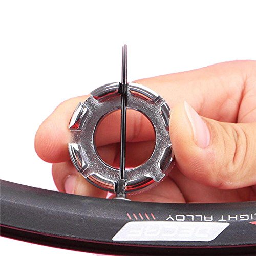 Oceaneshop Bicycle Cycling Repair Fix Tool Wheel Rim Nipple Key Spanner Bike Spoke Wrench 8 Groove
