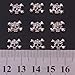 10Pcs Cool Punk Gothic Skull Bling Rhinestone Nail Art Nail Tip Decoration Cellphone Decoration by Generic