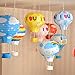 Hot Air Balloon Hanging Paper Lanterns Chinese Japanese Lantern Lamps Great for Birthday Parties, Wedding or Christmas Decorations, 12 inch, Set of 9