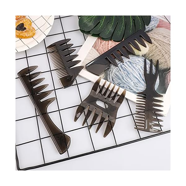 5PCS-Anti-Static-Hairdressing-Comb-Professional-Styling-Comb-Wide-Tooth-Comb-Hair-Brush-Shaping-Wet-Pick-Barber-Brush-Tools-for-Shower-Long-Curly-Thick-Hair 5PCS Anti-Static Hairdressing Comb , Professional Styling Comb Wide Tooth Comb Hair Brush Shaping & Wet Pick Barber…