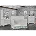 Evolur Santa Fe 5-in-1 Convertible Crib in Antique Mist, Greenguard Gold Certified, Features 3 Mattress Heights, Wooden Nursery and Bedroom Furniture, Baby Crib
