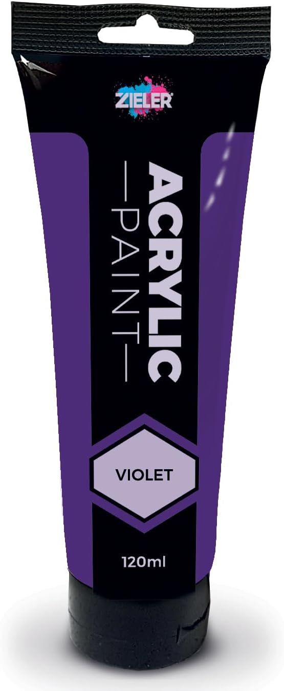 Zieler 120ml Acrylic Paint Violet Premium Art Supplies