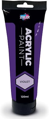 Zieler 120ml Acrylic Paint Violet Premium Art Supplies