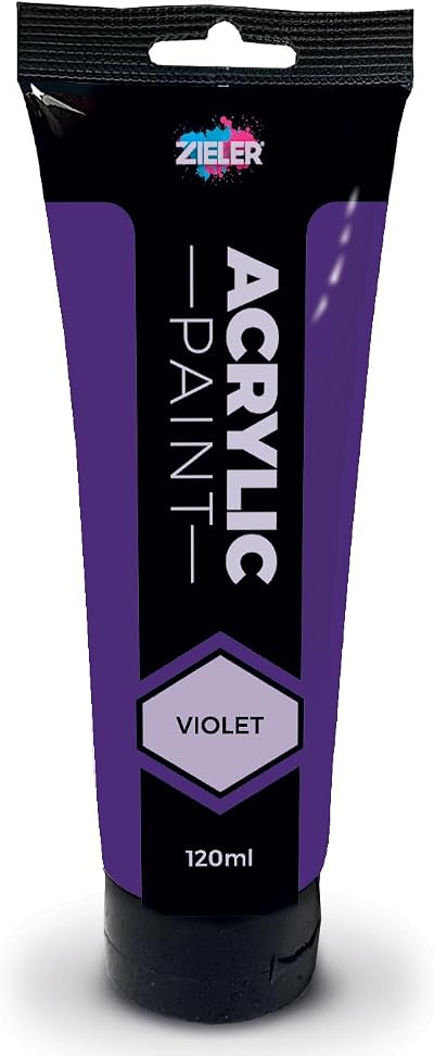 Zieler 120ml Acrylic Paint Violet Premium Art Supplies