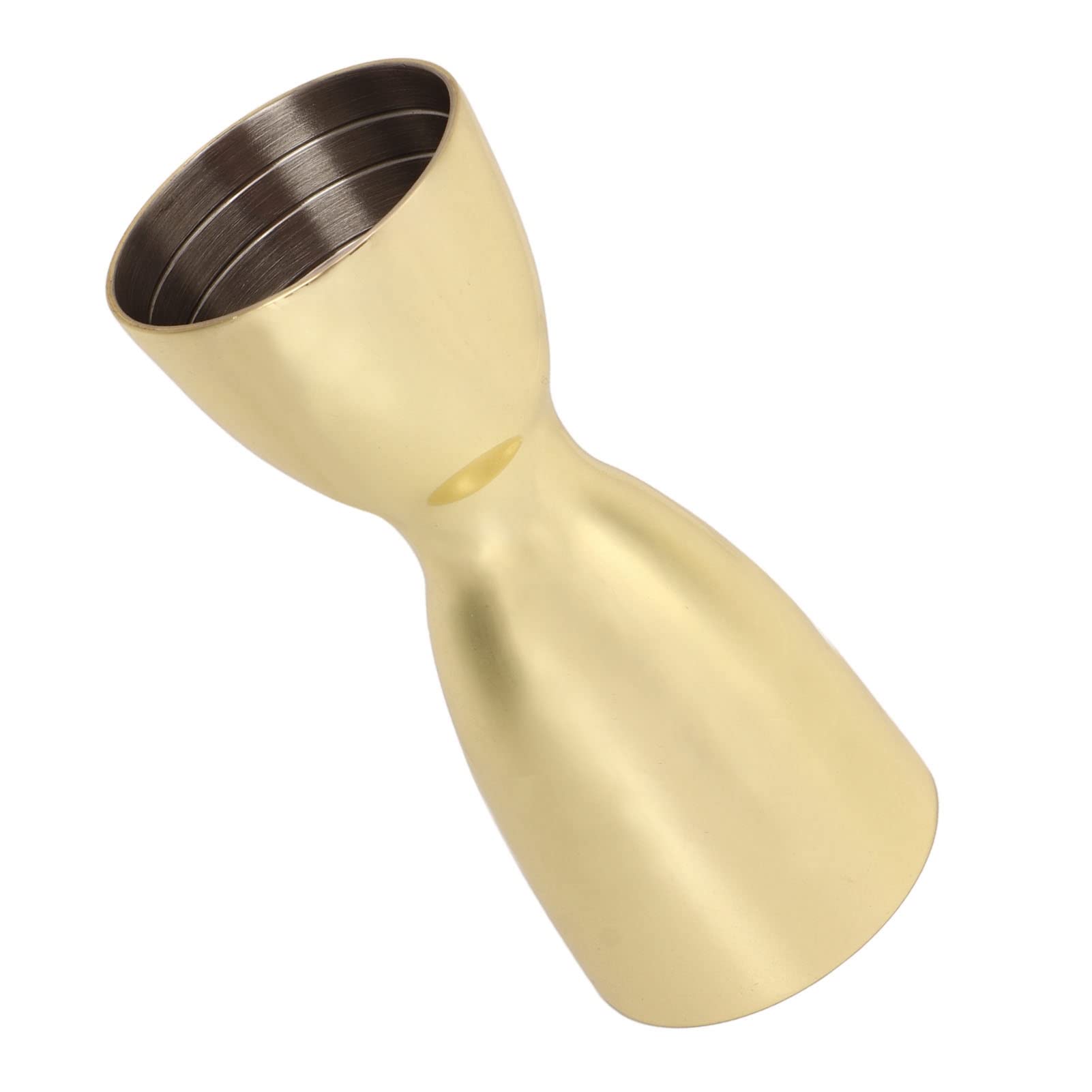 Yctze Jiggers, U Shaped Bar Bartending Measuring Spirit Measure Gold Jigger Jigger Gold Plated Stainless Steel Wine Measuring Cup for Bar Cocktail Party Home Kitchen