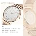 Watch,Mens Women Watch Luxury Fashion Rose Gold Super Thin Case Waterproof Analog Quartz Magnetic Mesh Band Wrist Watch
