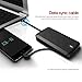 iWALK Cell Phone Power Bank with Lightning Cable,Micro USB & USB Cable, 8000mAh Portable Phone Charger with Built in Cable, External Battery Charger, For iPhone X 8 7 6s plus Samsung Galaxy etc, Black