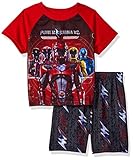Power Rangers Little Boys' Power Rangers 2-Piece Pajama Set, Red, 6