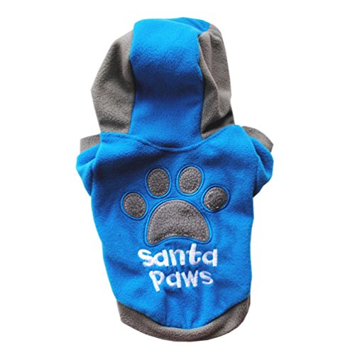 Dog Outfit, Howstar Puppy Pet Winter Coat jacket Dog Warm Clothes Clothing for Small Pet (Blue, M)