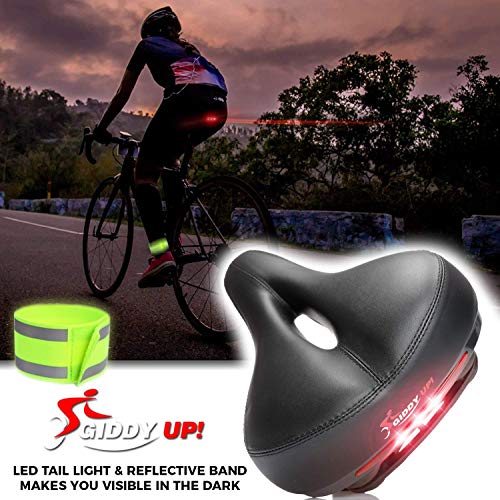 Giddy Up! Bike Seat Most Comfortable Memory Foam Waterproof Bike