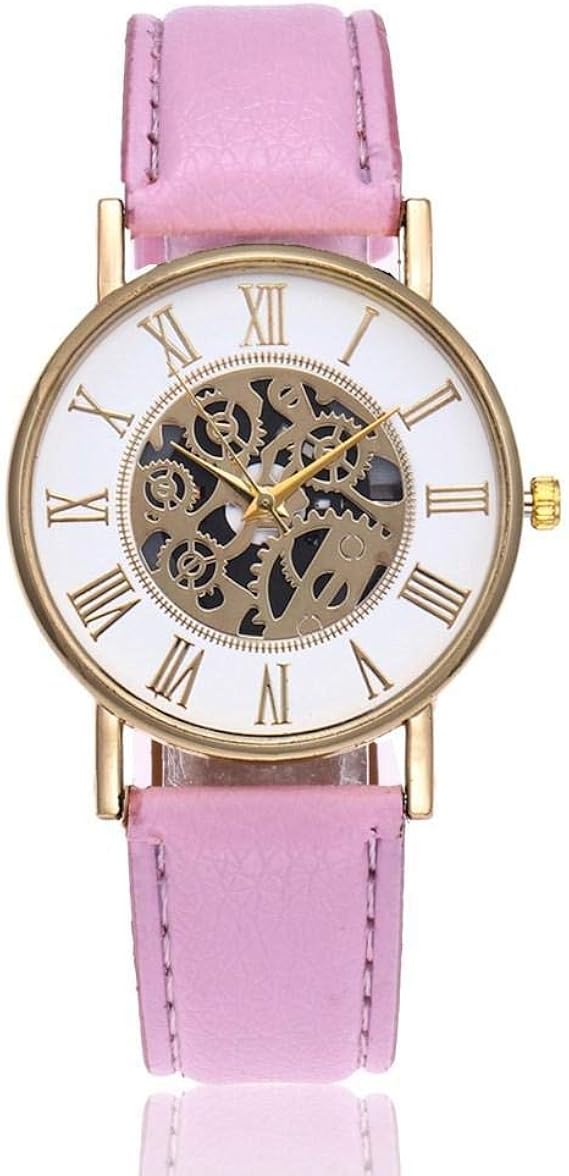 Reloj para Mujer Pulsera de Regalo Concha Dorada Hueco ...