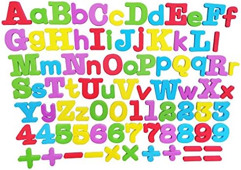 InnoFun Magnetic Learning Letters and Numbers, Preschool Learning Educational Toddlers Toys for Spelling,Counting,82 PCS