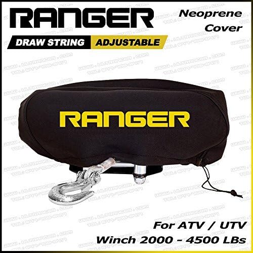 Ranger ATV UTV WeatherResistant Neoprene Storage Winch Dust Cover for