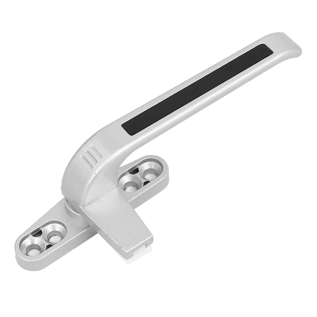 Sourcingmap Casement Window Zinc Alloy Right Hand Locking Handle Silver Gray w Screws