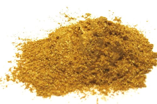 Super Flashing Golden Mica Powder 1oz, Gold Metallic Powder, Cosmetic Mica, Slice of the Moon