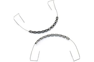 SEAVERRS 1 Pack Temporary Tooth Decoration with Metal Wires,Metal Bracket and Orthodontic Ligature Ties,props for dental students to practice. (black)