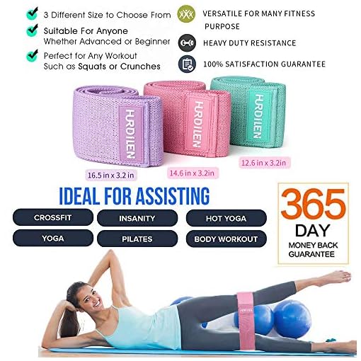 Hurdilen Resistance Bands Loop Exercise Bands,Workout Bands Hip Bands Wide Resistance Bands Hip Resistance Band for Legs… - Image 4
