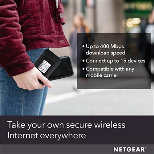 NETGEAR Mobile WiFi Hotspot, 4G LTE Router AC797100NAS, 400Mbps