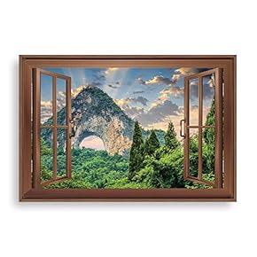 Framed Canvas Wall Art for Living Room, Bedroom Mountain View Canvas Prints for Home Decoration Ready to Hang - 16x24 inches