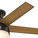 Hunter 59268 Anslee Indoor Low Profile Ceiling Fan with LED Light and Pull Chain Control, 46