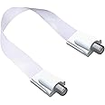 Goupchn Cable fantasma ultra plano RG6, cable de puente coaxial extremo delgado F hembra a hembra blanco para ventana, puerta