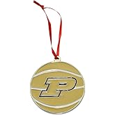 Purdue Boilermakers Basketball Metal Christmas Ornament