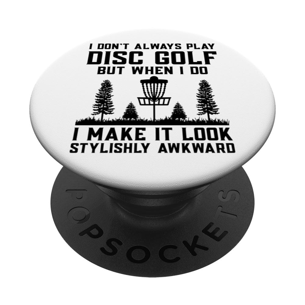 Disc Golf Player Disc Golfer Frisbee Player Par Putter PopSockets Swappable PopGrip