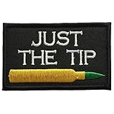 SpaceAuto Just The Tip Penetrator Funny Hook & Loop Morale 3D Embroidery Patch 3.15