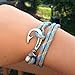 Chasing Fin Adjustable Bracelet 550 Military Paracord with Fish Hook Pendant, Pink Camo