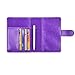 ACdream Passport Holder Cover, Leather Travel Wallet Case, RFID Blocking Document Organizer Protecrtor, with Slots for Credit Cards, Boarding Pass, for Women and Men - Purple