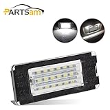 Partsam 2pcs 6000K White Car Truck 18-SMD LED Rear License Plate Lights Lamp for 2006-2014 Mini Cooper R56 R57 R58 R59