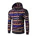 Yayu Men Slim Fit Ethnic Style Pullover Hoodie Sweatshirt Outwear
