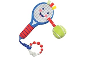 LITTLE SPORT STAR Tennis Racket for Babies | Soft Plush Sensory Tennis Racket for Babies