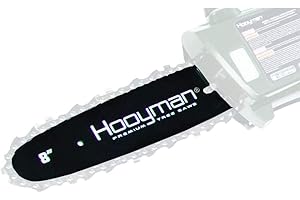 Hooyman Cordless 40 Volt Lithium Pole Saw with In-Line 8in Saw, Auto-Oiler, 40V Battery with Charge Indicator, Ergonomic Grip, and Carry Case for Cutting, Tree Trimming, Hunting, Camping, and Outdoors