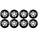 KSS Outdoor Asphalt Formula 89A Inline Skate X8 Wheels, Black, 76mm